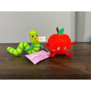 Target Spritz apple & worm felt duo figures back to school